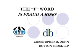Fraud (Dutton Brock)