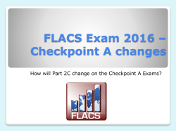 Checkpoint A changes