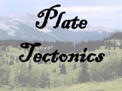 Plate Tectonics