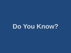 Do You Know? - Valley of Norfolk