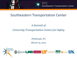 UT - Technologies for Safe and Efficient Transportation