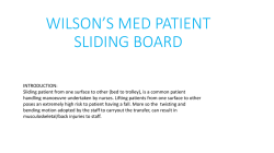 WILSON*S MED PATIENT SLIDING BOARD