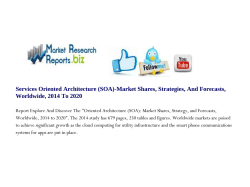 Services Oriented Architecture (SOA)- Market Shares, Strategies, And Forecasts, Worldwide, 2014 To 2020