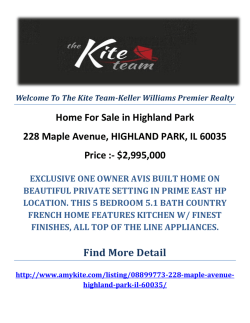 228 Maple Avenue, HIGHLAND PARK, IL 60035 : Highland Park Homes For Sale by The Kite Team-Keller Williams Premier Realty