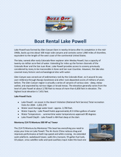 Boat Rental Lake Powell