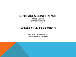 Justin Barfield, Geneva County | Vehicle Safety Lights