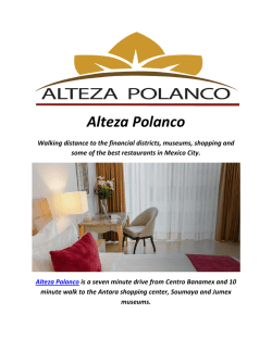 Alteza Polanco : Mexico City Polanco Hotels