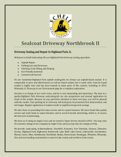 Sealcoat Driveway Northbrook Il