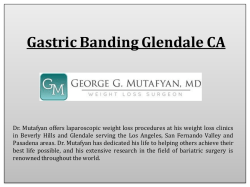 Gastric Banding Glendale CA