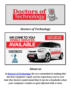 Doctors of Technology: Data Recovery Las Vegas