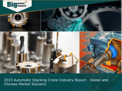 2015 Automatic Stacking Crane Industry Report - Global and Chinese Market Scenario