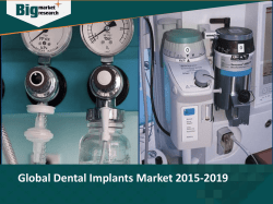 Global Dental Implants Market 2015-2019