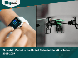 Biometric Market in the United States in Education Sector 2015-2019