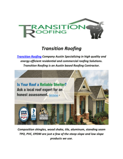 Transition Roofing : Metal Roofing Austin TX