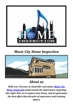 Music City Home Inspection Nashville TN (615-900-4391)
