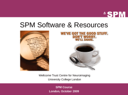 SPM8_Resources - Wellcome Trust Centre for Neuroimaging