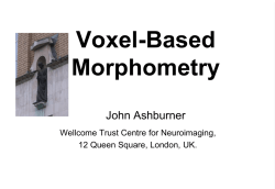 09_VBM - Wellcome Trust Centre for Neuroimaging