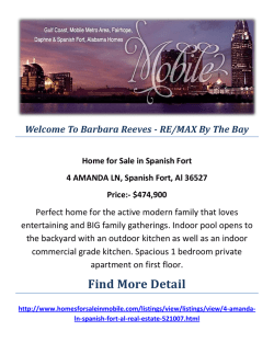 4 AMANDA LN, Spanish Fort, Al 36527 : Spanish Fort Homes for Sale by Barbara Reeves - RE/MAX By The Bay