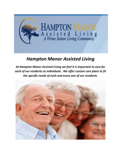 Hampton Manor Assisted Living The Villages Florida