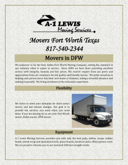 Movers in DFW