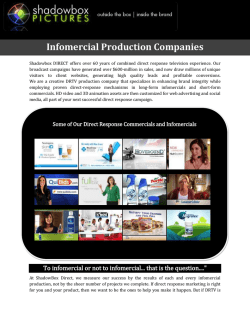 Infomercial Production Companies