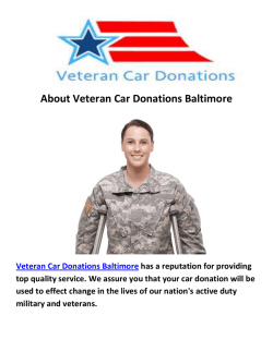 Veteran Car Donations Baltimore (410-343-7259)