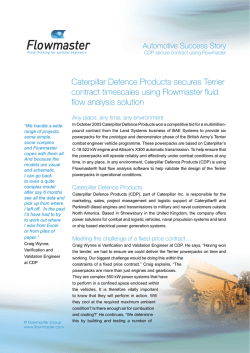 Flowmaster CaterpillarCaseStudy