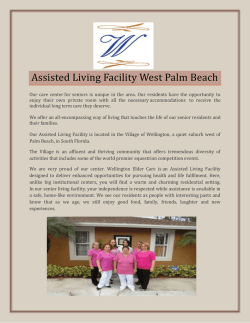 Assisted living facility West Palm Beach