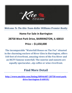 28758 West Park Drive, BARRINGTON, IL 60010 : Barrington Homes For Sale by The Kite Team-Keller Williams Premier Realty