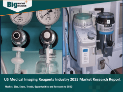 US Medical Imaging Reagents Industry 2015 Market Research Report