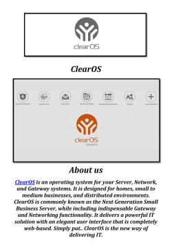 ClearOS: Web Filter Service