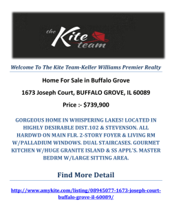 1673 Joseph Court, BUFFALO GROVE, IL 60089 Buffalo Grove Homes For Sale by The Kite Team-Keller Williams Premier Realty