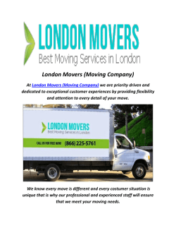 London Moving Companies