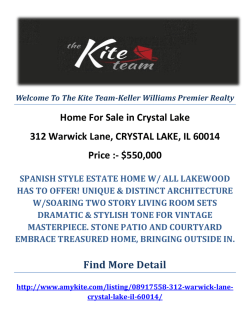 312 Warwick Lane, CRYSTAL LAKE, IL 60014 Crystal Lake Homes For Sale by The Kite Team-Keller Williams Premier Realty