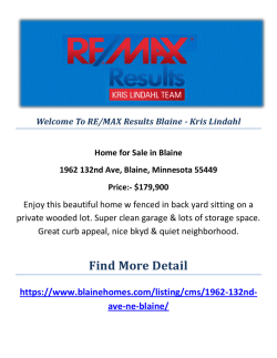 1962 132nd Ave, Blaine, Minnesota 55449 : Buy A Home In Blaine by RE/MAX Results Blaine - Kris Lindahl
