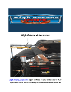 High Octane Automotive : Car maintenance West Hills