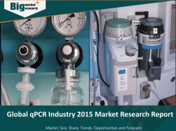 Global qPCR Industry 2015 Market Research Report