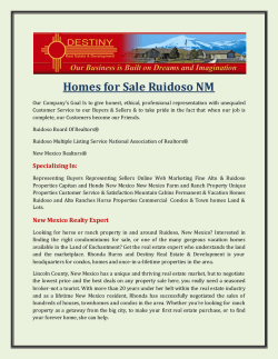 Homes for Sale Ruidoso NM