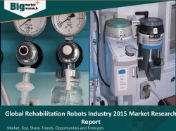 Global Rehabilitation Robots Industry 2015 Deep Market Research Report