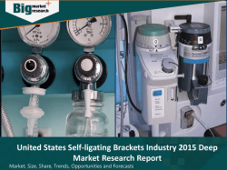 United States Self-ligating Brackets Industry 2015 Deep Market Research Report