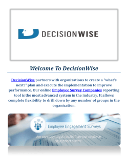 Survey Companies Employee By DecisionWise