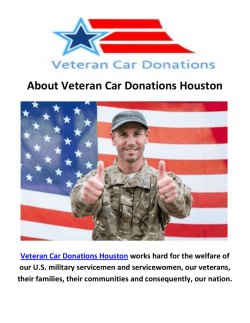 Veteran Car Donation Houston TX
