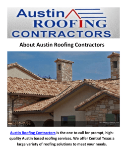 Austin Roofing Contractors - Stone Coated Metal Roof in Austin