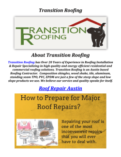 Roof Repair Austin By Transition Roofing