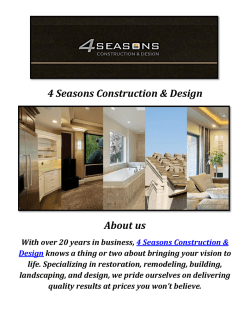 4 Seasons Construction & Design: Home Construction Services In Calabasas CA