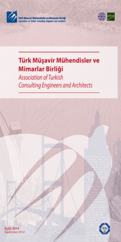 Üye Broşürü - Türk Müşavir Mühendisler ve Mimarlar Birliği