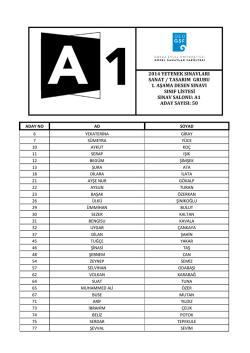 2014 yetenek sınavları sanat / tasarım grubu 1. aşama desen sınavı