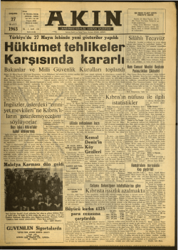 27 Mart 1963-Akın