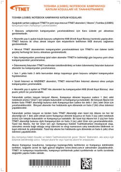 (l50bı5) notebook kampanyası katılım koşulları ve taahh&uuml;tnamesi
