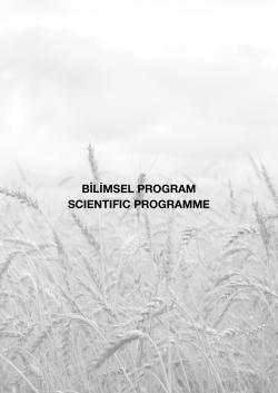 bilimsel program scıentıfıc programme